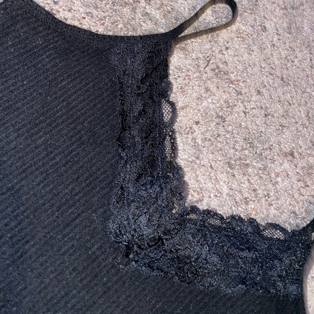 Black Lace Trim Cami